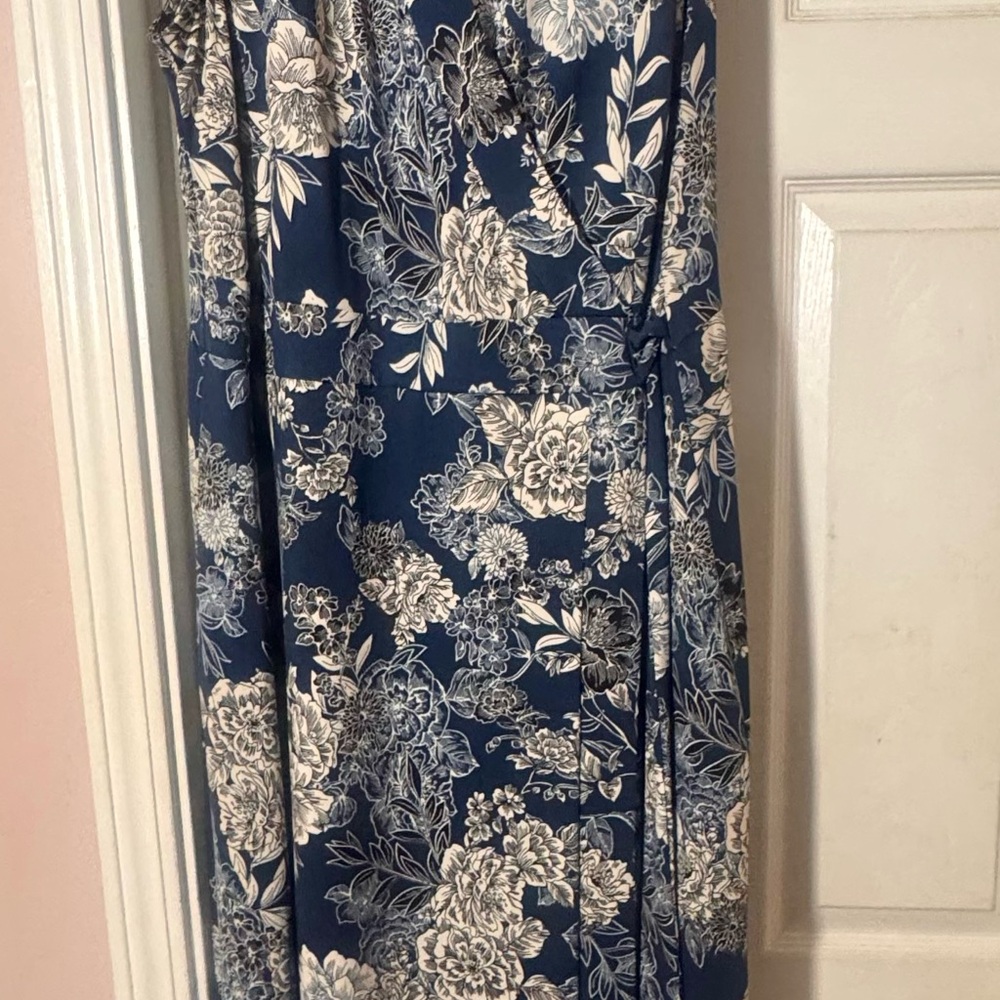 Navy Floral Maxi Dress